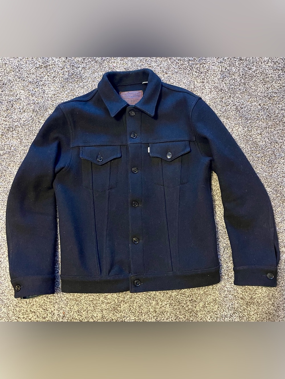 Billy Reid/ Levi's Collaboration Black Button-Front Truckers Jacket